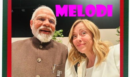Modi Meloni selfie