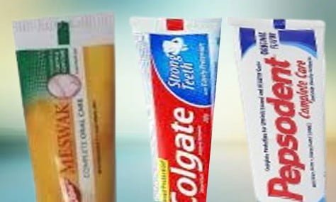 Red Blue and Green Mark on Toothpaste Meaning