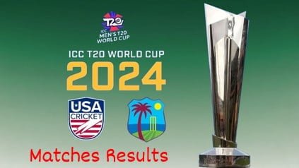 9वें टी20 वर्ल्ड कप 2024 के सभी मैचों का रिजल्ट